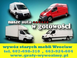 Wywóz starych mebli Wrocław,opróżnianie mieszkań,piwnic,utylizacja mebli Wrocław